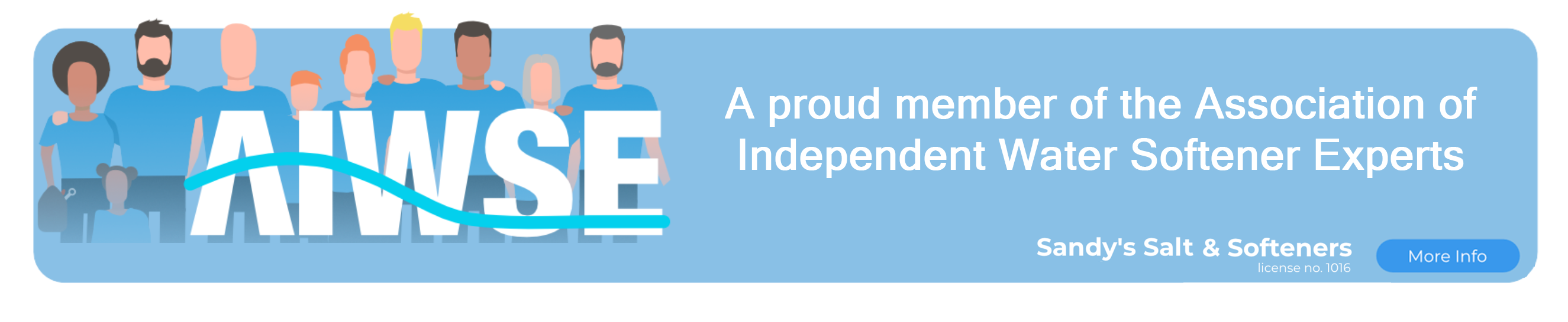 Sandy's Salt & Softeners proud member of the Association of Independent Water Softener Experts